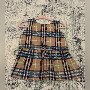Burberry baby girl nova check dress 6-9